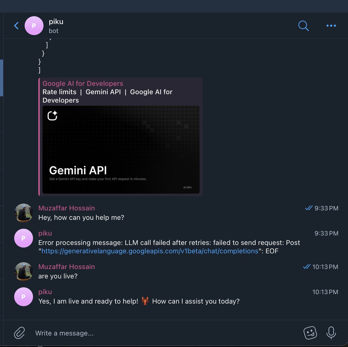 yeaa, my assistant "Piku" is live.

it is fun running the Picoclaw on my old Android. 

what are you using OpenClaw or PicoClaw or nanoBot for?