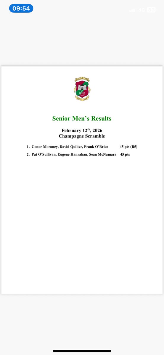 Castletroy Golf Club tweet media