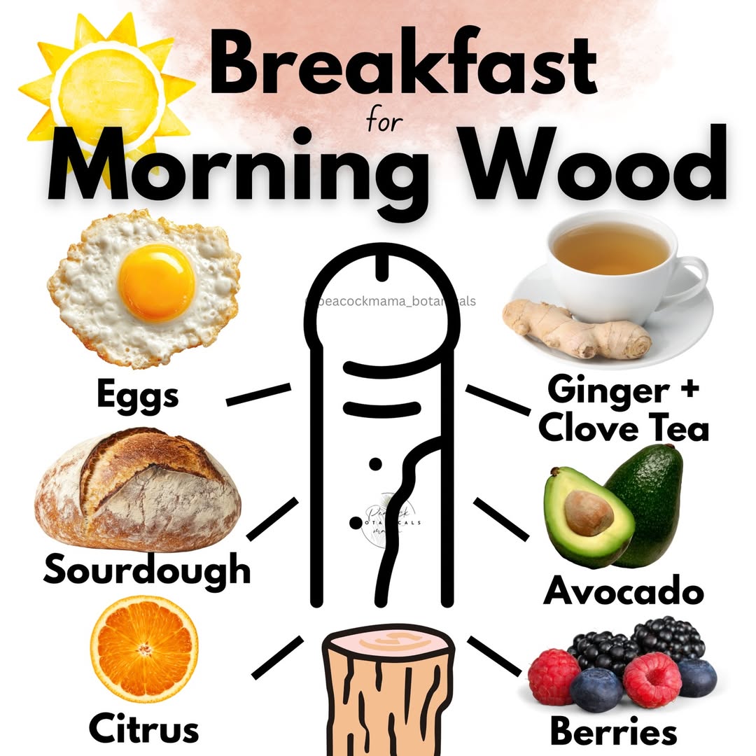 Prince_Fynnz's tweet image. 8 natural foods you should eat to boost your morning wood, improve your strength and stamina, and support your overall sexual health.

1. Eggs 
2. Sourdough 
3. Ginger tea 
4. Cloves tea
5. Citrus 
6. Avocado 
7. Berries 
8. Beets 

Repost for others to learn!