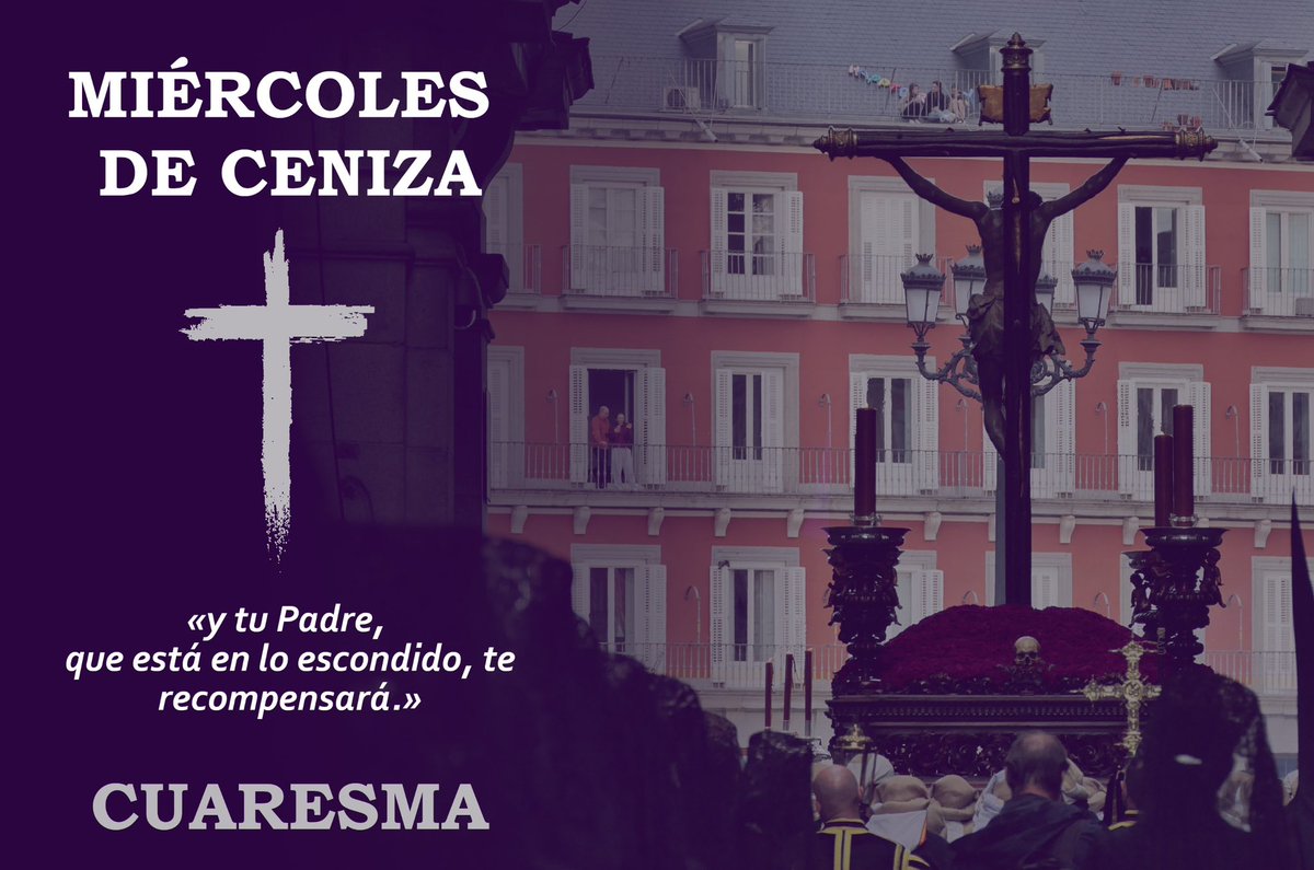 EstudiantesMad's tweet photo. ⚫️ MIÉRCOLES DE CENIZA ⚫️

«Y como cooperadores suyos, os exhortamos a no echar en saco roto la gracia de Dios. Pues dice:
«En el tiempo favorable te escuché, en el día de la salvación te ayudé. 
Pues mirad: ahora es tiempo favorable, ahora es el día de la salvación.» https://t.co/2WI1Gc3un5