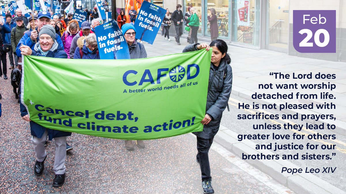 CAFOD prayer tweet media