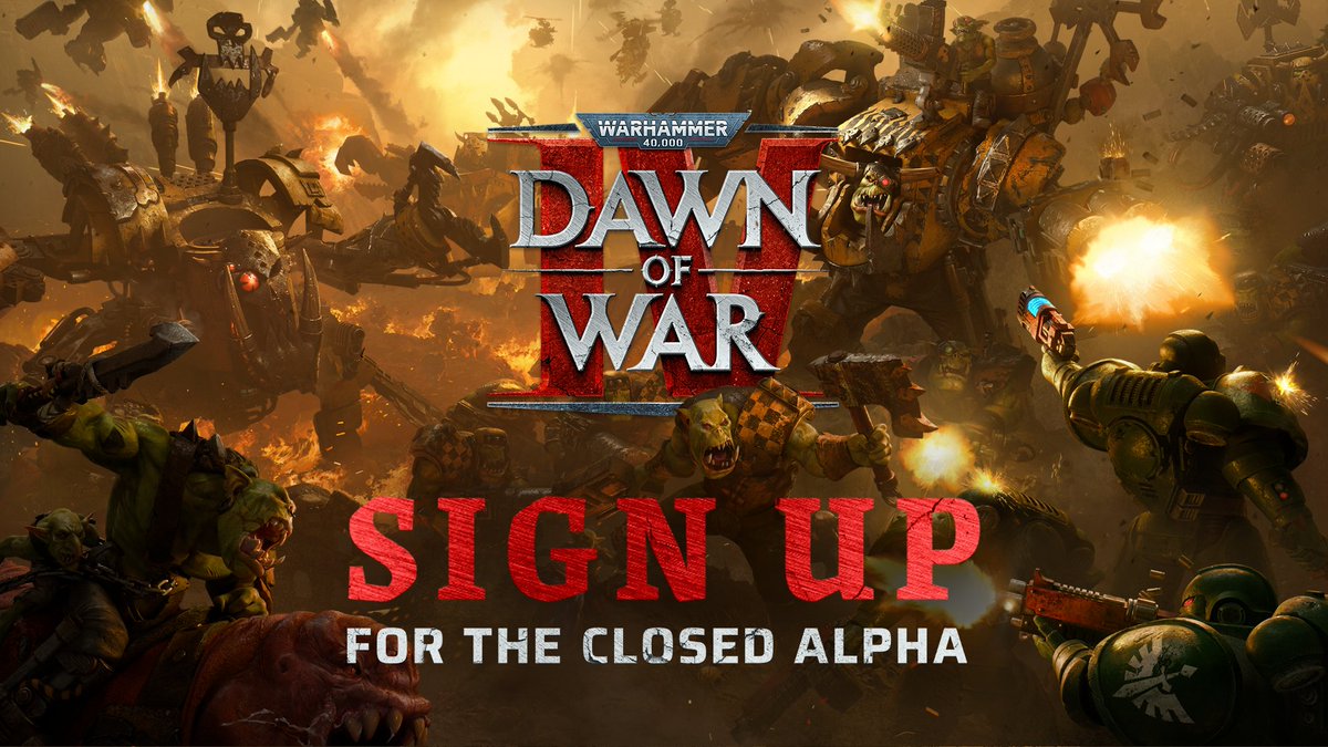 Closed Alpha Sign-up emails are now making their way out to those on the Dawn of War IV mailing list. It may take a while to reach everyone so keep an eye on your inbox and be sure to register your interest!