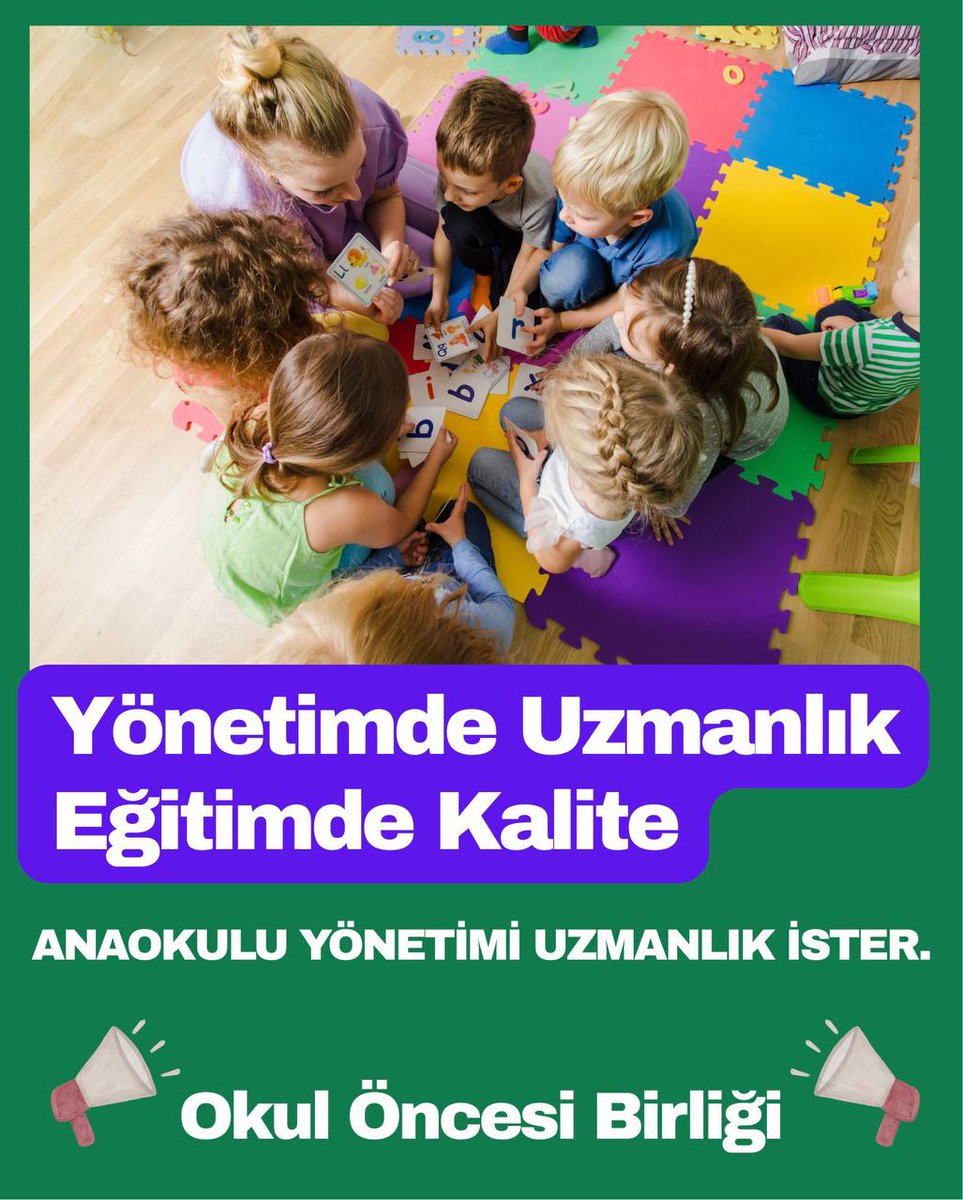 katibe_pelit's tweet photo. Çocukların üstün yararı doğrultusunda, okul öncesi kurumlarında alanında yetişmiş yöneticilerin görevlendirilmesi gerekmektedir.
#AnaokulunaAlanGerek
@tcmeb @YusufTekinTR @PersonelGMEB @TemelEgitimGM https://t.co/HVcaC0N1LX