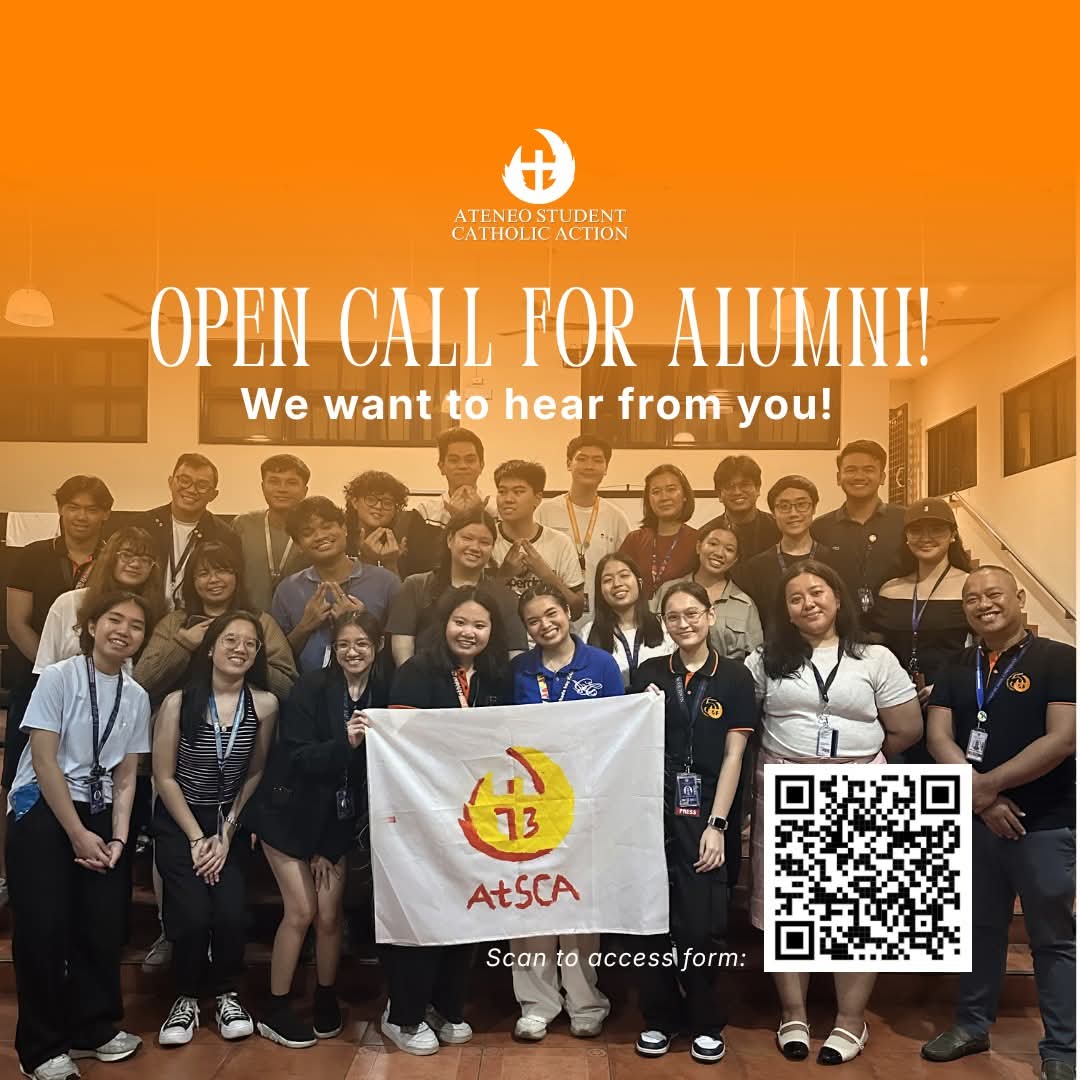 AteneoSCA's tweet photo. 𝐂𝐀𝐋𝐋 𝐅𝐎𝐑 𝐀𝐋𝐔𝐌𝐍𝐈 🔥

Narito ang link ng form:

https://t.co/mhndEVhfKe

#AtSCA1973 https://t.co/GfZ69Q5W2m