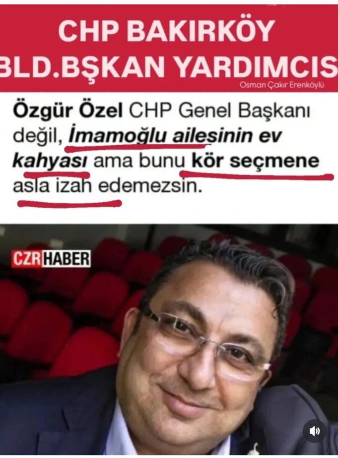 <a href="/eczozgurozel/">Özgür Özel</a> 80 yıldır sandık geliyor tipi tip özoşşşş kara düzen arıyorsan chpnin geçmişine bak yeter