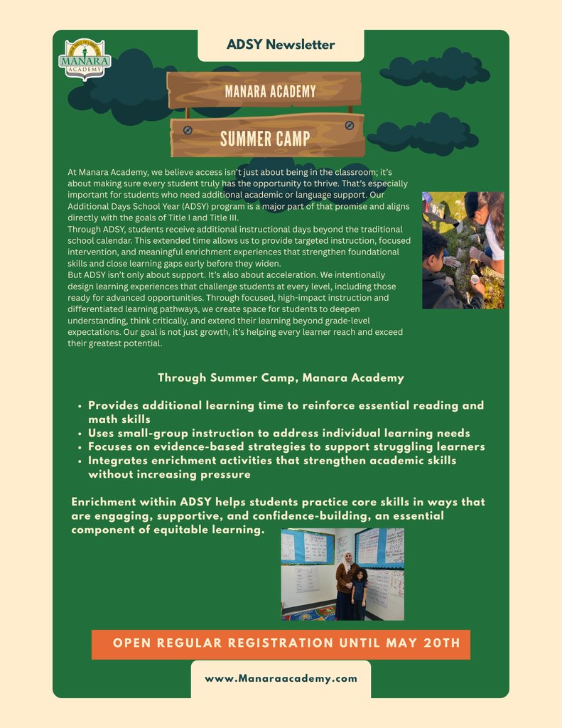 Manara Academy Summer Camp!