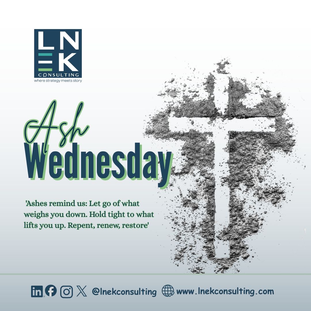 LNEKConsulting's tweet photo. May this season of Lent be a reminder to reflect, repent, and embrace God’s mercy. 

Wishing all a blessed and peaceful season.

#LNEKconsulting https://t.co/V9ARgrFUzk