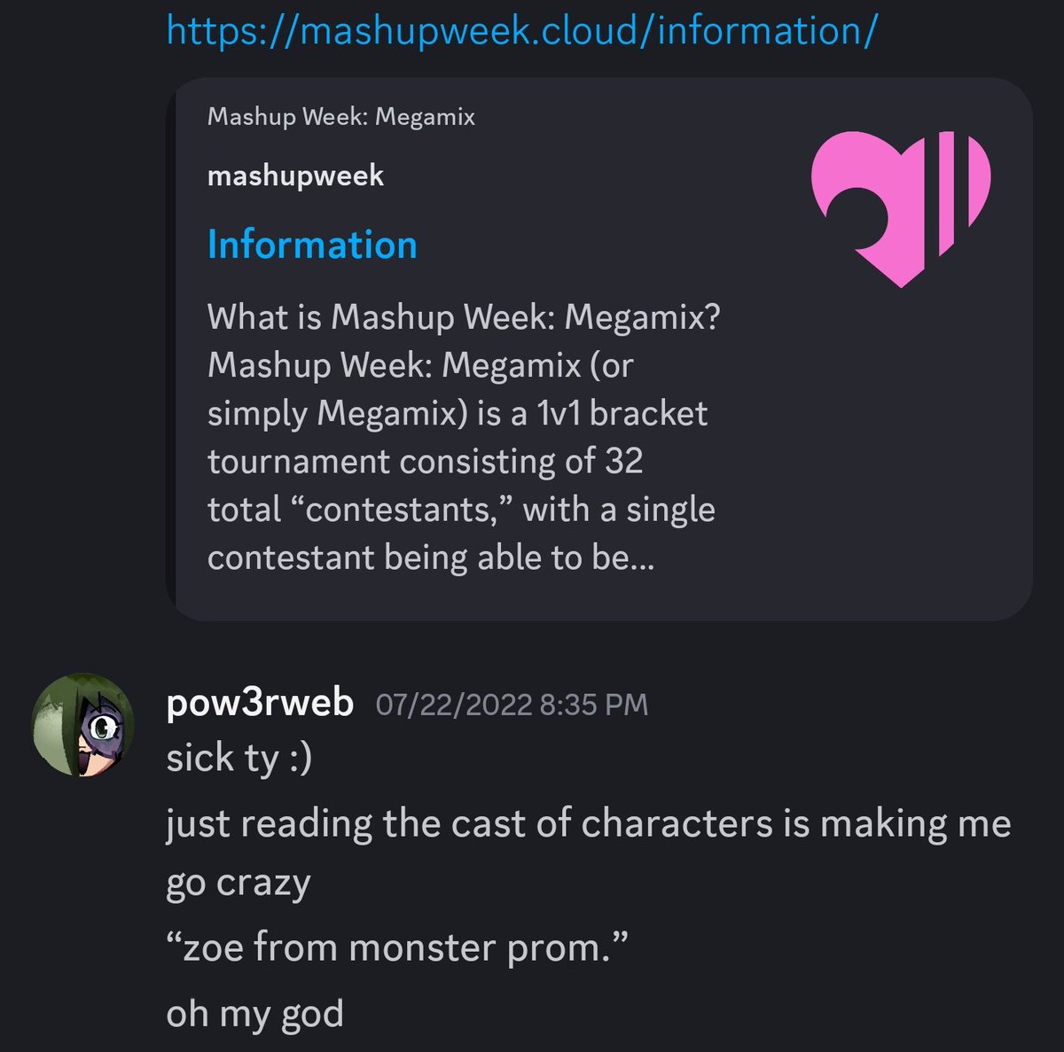 I think she likes Contestant 20.