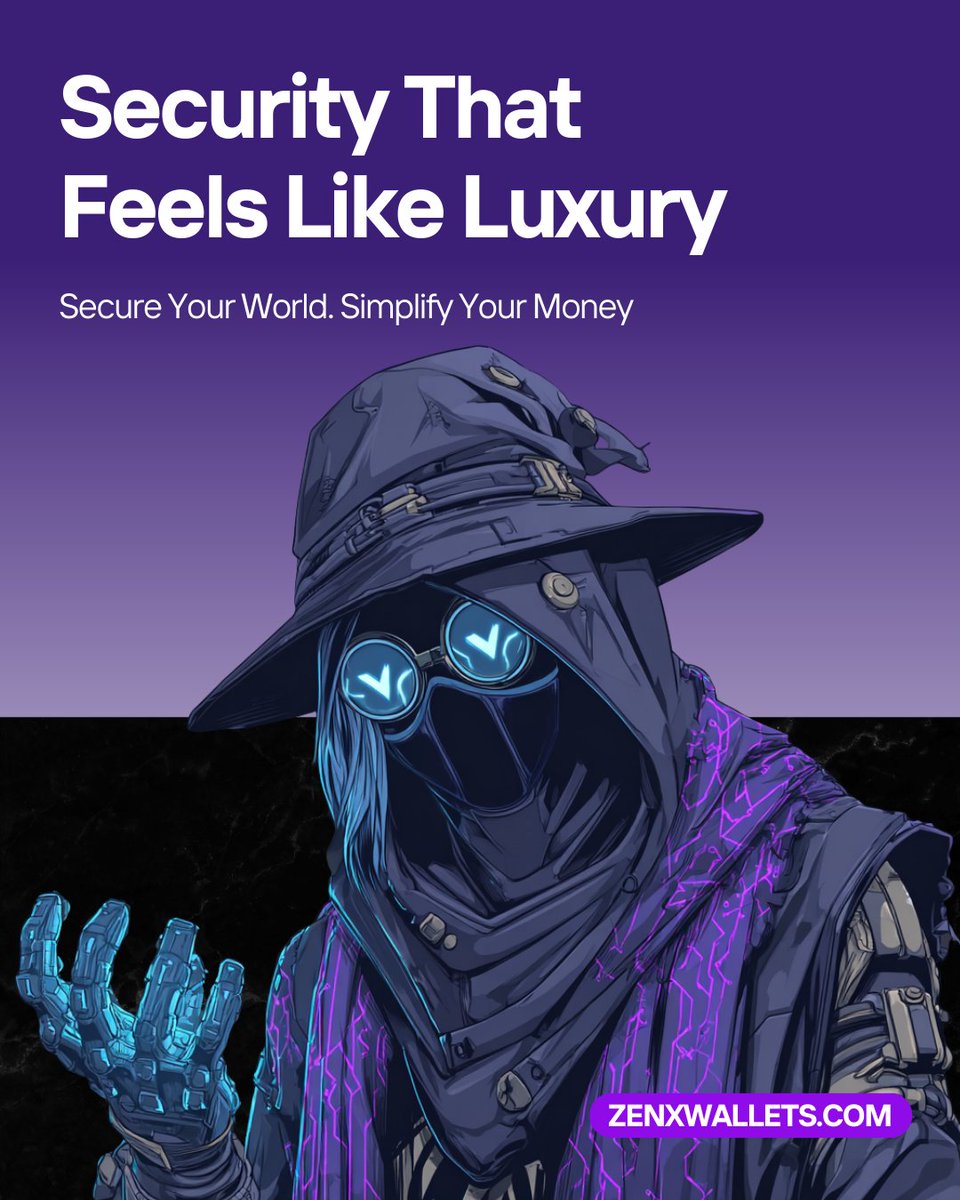 ZenWalletapp's tweet photo. Security shouldnโt feel complicated โ it should feel premium.
Upgrade to security that doesnโt just protect โ it elevates.
Visit: https://t.co/eq9zP4i6CE
#CryptoWallet #SecureWallet #DigitalSecurity #BlockchainWallet #CryptoSecurity #Web3Wallet #FintechInnovation #CryptoProtection #OnlineSecurity #CryptoAssets #BitcoinWallet #EthereumWallet #Web3Security #FintechSolutions #MoneyManagement