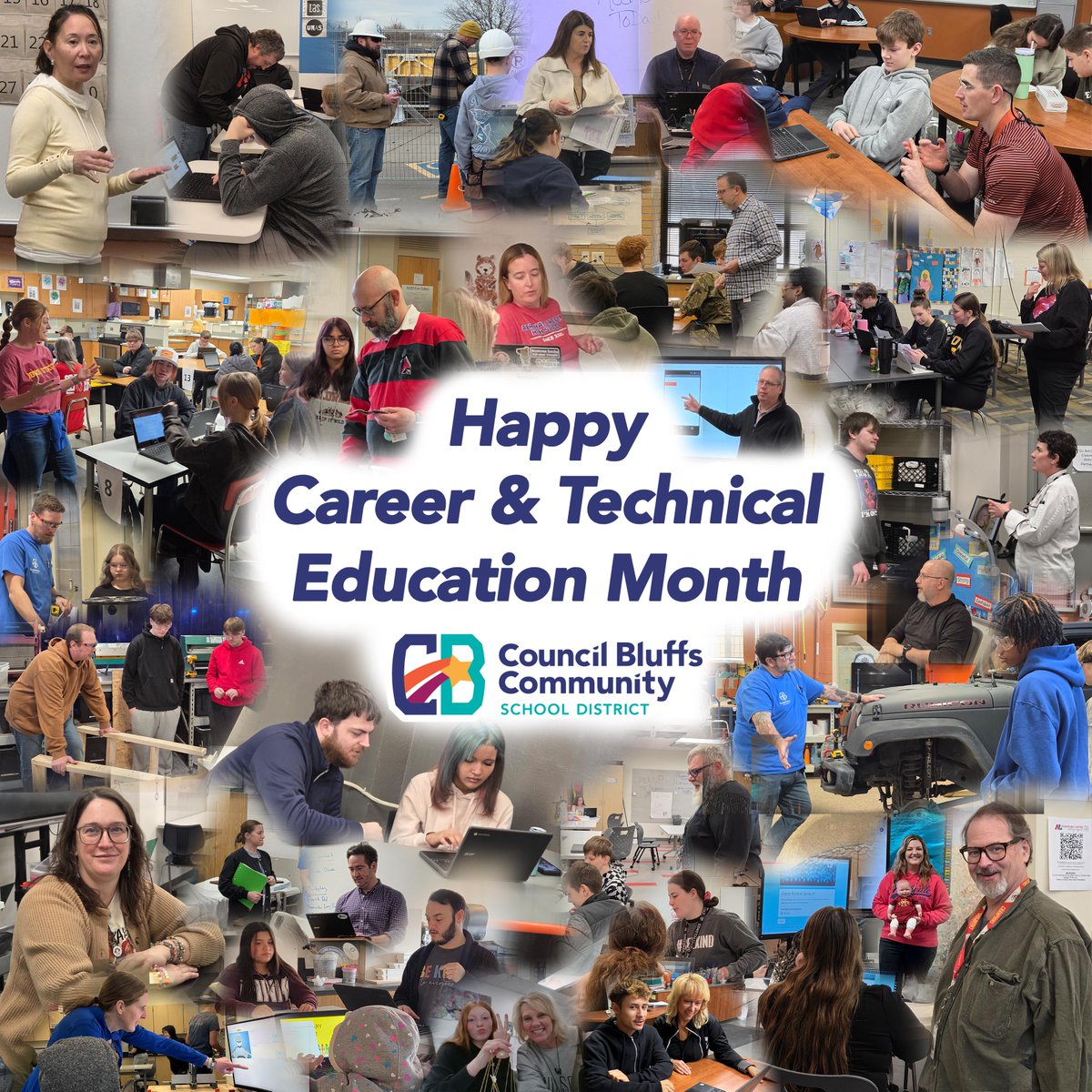 CBCommSchools's tweet photo. Career awareness starts here and grows into opportunity—thanks to our CTE teachers!
#WorkforceReady #MoreOpportunities #AchieveMore #DiplomaPlusOne #CTEMonth https://t.co/NVUF5PjajM