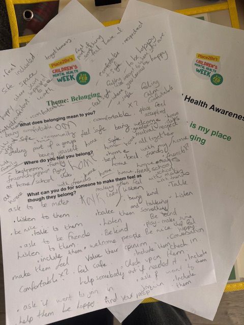 KatieEMHP's tweet photo. #BuryMHST were busy last week for #ChildrensMentalHealthWeek. Focusing on the theme of "This is my place" we ran Assemblies, workshops and stalls across our primary and secondary schools. @PennineCareNHS @Place2Be https://t.co/fQlp0q6mnc