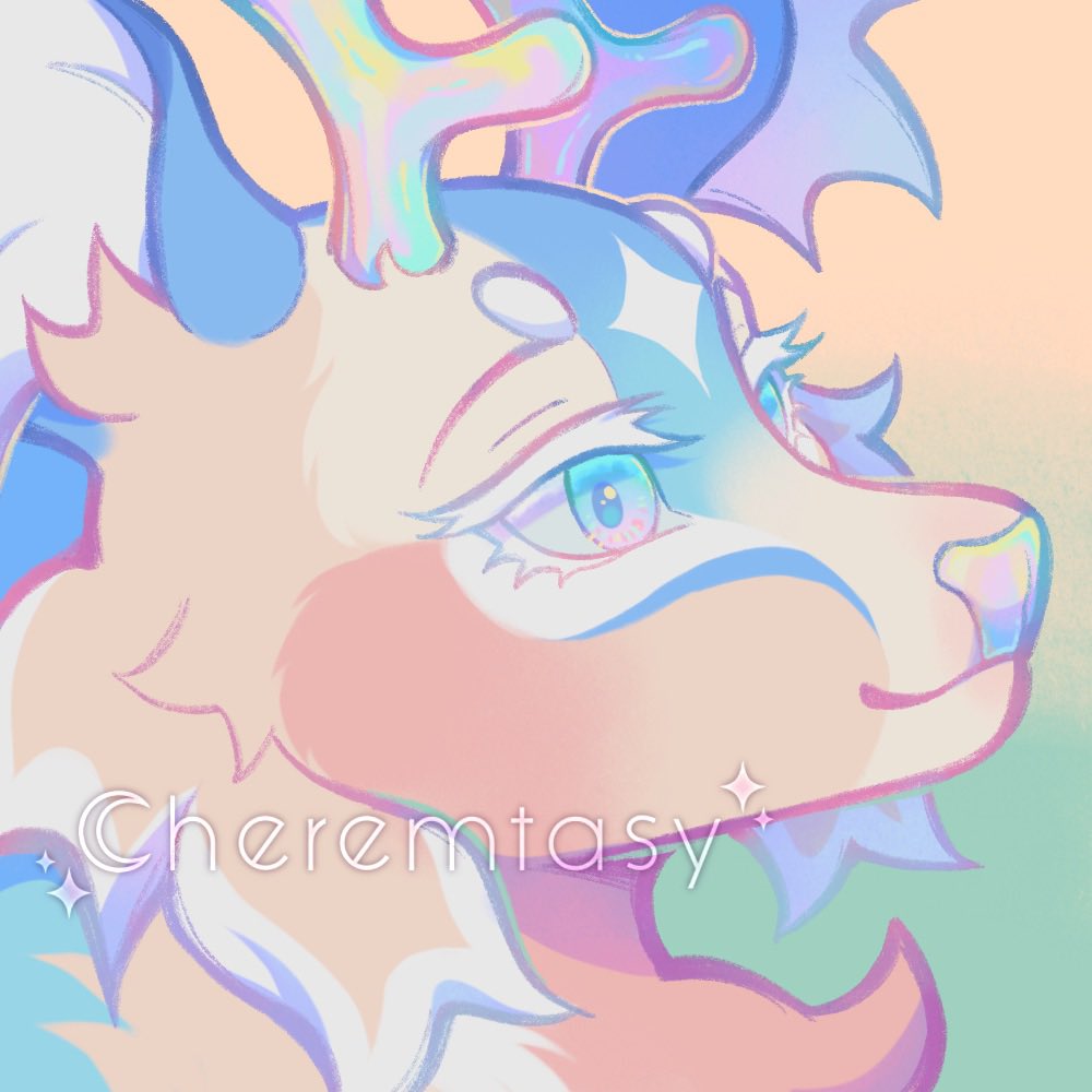 cheremtasy's tweet photo. Some dreamy icons I made as commission examples. 😊 Ft. my deer oc, Nimbus! 🩵 #ocart #art https://t.co/o3k3h4mJsn