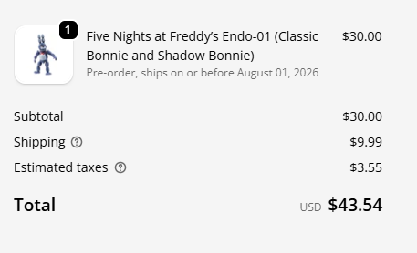 FNAF Restocks tweet media