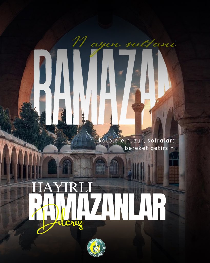 𝗛𝗼𝘀̧ 𝗴𝗲𝗹𝗱𝗶𝗻 𝘆𝗮 𝘀̧𝗲𝗵𝗿-𝗶 𝗥𝗮𝗺𝗮𝘇𝗮𝗻 🌙

Ramazan ayının ülkemize, şehrimize ve takımımıza huzur, bereket ve sağlık getirmesini diliyor; tüm vatandaşlarımızın ve taraftarlarımızın Ramazan ayını kutluyoruz.