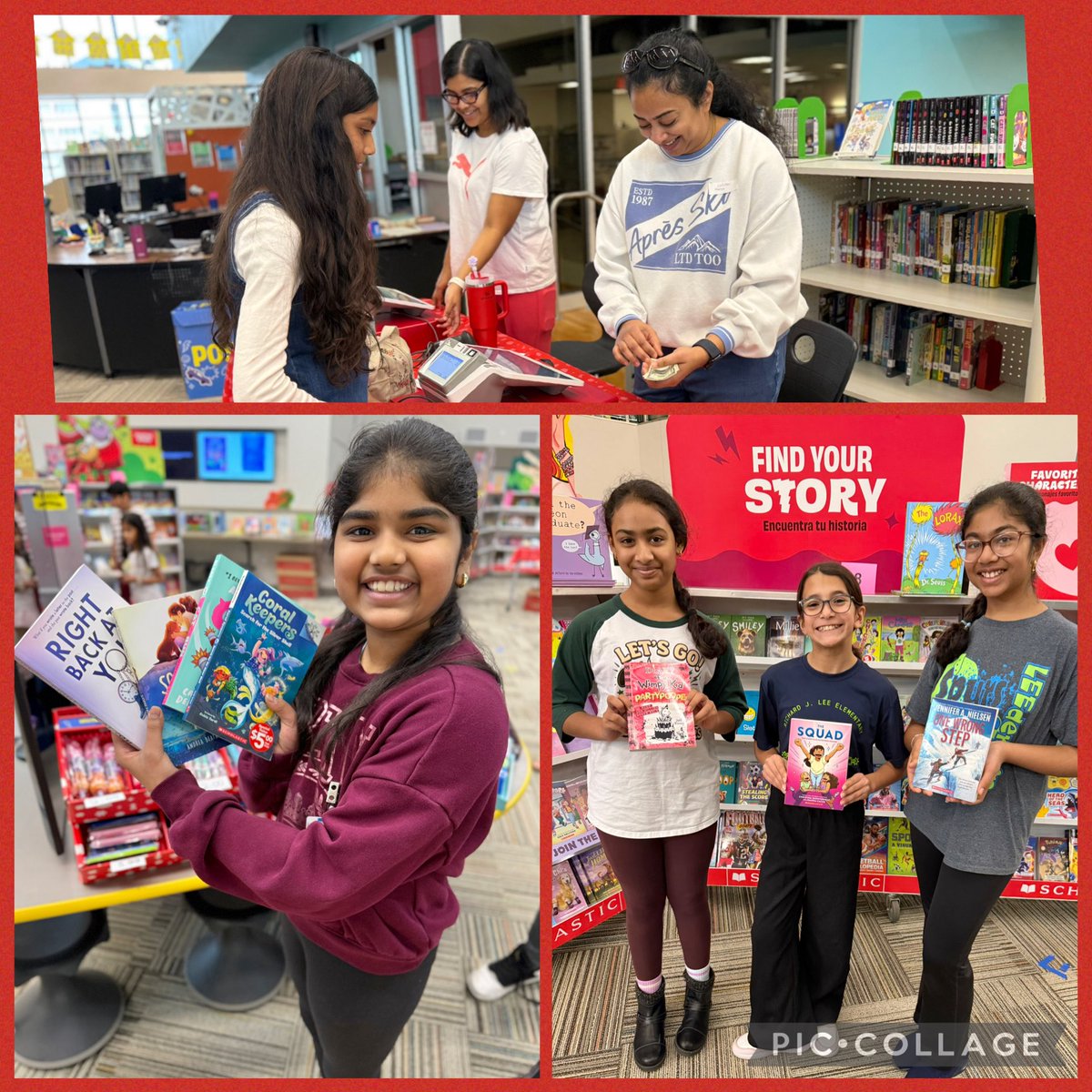NetZeroLee's tweet photo. Our Spring Book Fair has officially arrived. From picture books to page turners, there is something for every reader at Lee. Stop by, send your learner with a wish list, or shop until 6PM on Thursday. Help us continue building a strong culture of reading. #rjlyear12 #GameOnSpurs https://t.co/NQekm0VgyY