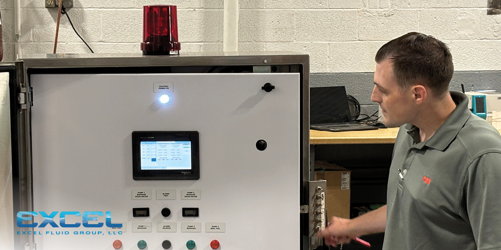 ExcelFluidGroup's tweet image. We’re advancing #pumpstation safety and efficiency with our in-house designed and built UL-certified #controlpanels. The intrinsically safe designs can be engineered to your specified requirements with redundant monitoring, #VFD and #SCADA solutions: hubs.li/Q042S8780