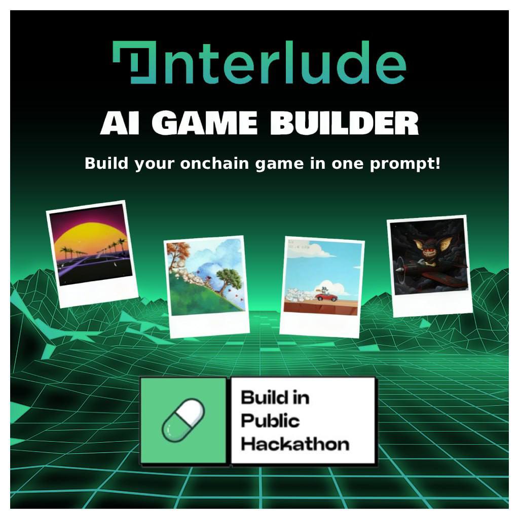 <a href="/solana_devs/">Solana Developers</a> Creators, this is your moment!

With <a href="/ProjInterlude/">Interlude</a> you can:
- Prompt a game idea
- Let AI build the assets + mechanics
- Add token rewards
- Launch instantly on Solana

No code. No months of dev work. No huge budget.

Just idea → game → token → community

$INT is early. The
