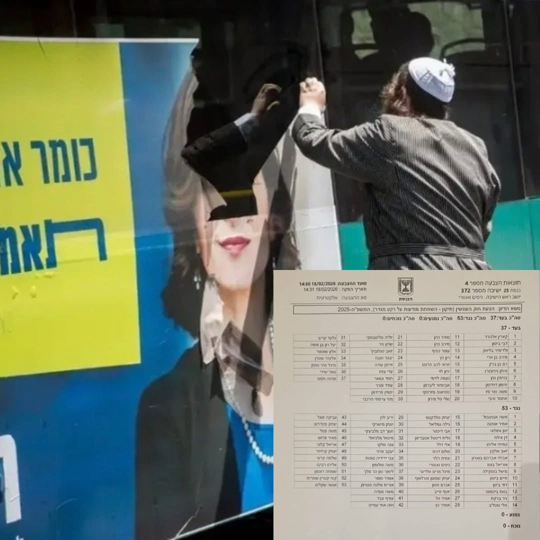 Assouline1David's tweet photo. היום נפלה בכנסת הצעת חוק של ח"כ  @YuliaMalinovsky להחמרת הענישה על הדרת נשים מהמרחב הציבורי. לא כי הציבור מתנגד, אלא כי הקיצונים מנהלים את הפוליטיקה.

הרוב במוחלט של נבחרי הציבור מתנגדים להדרת נשים, אבל מפחדים לעצור את הקיצונים משני הצדדים. >> https://t.co/NHW4d0hVei