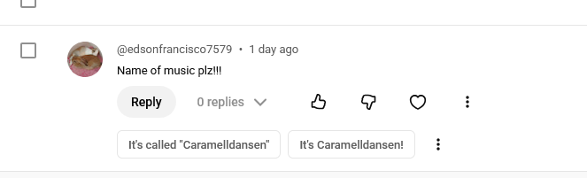 Thank you SO much Google for these amazing ai auto-reply suggestions to this comment I got. Btw, the song was Big Blue from F-Zero SNES...