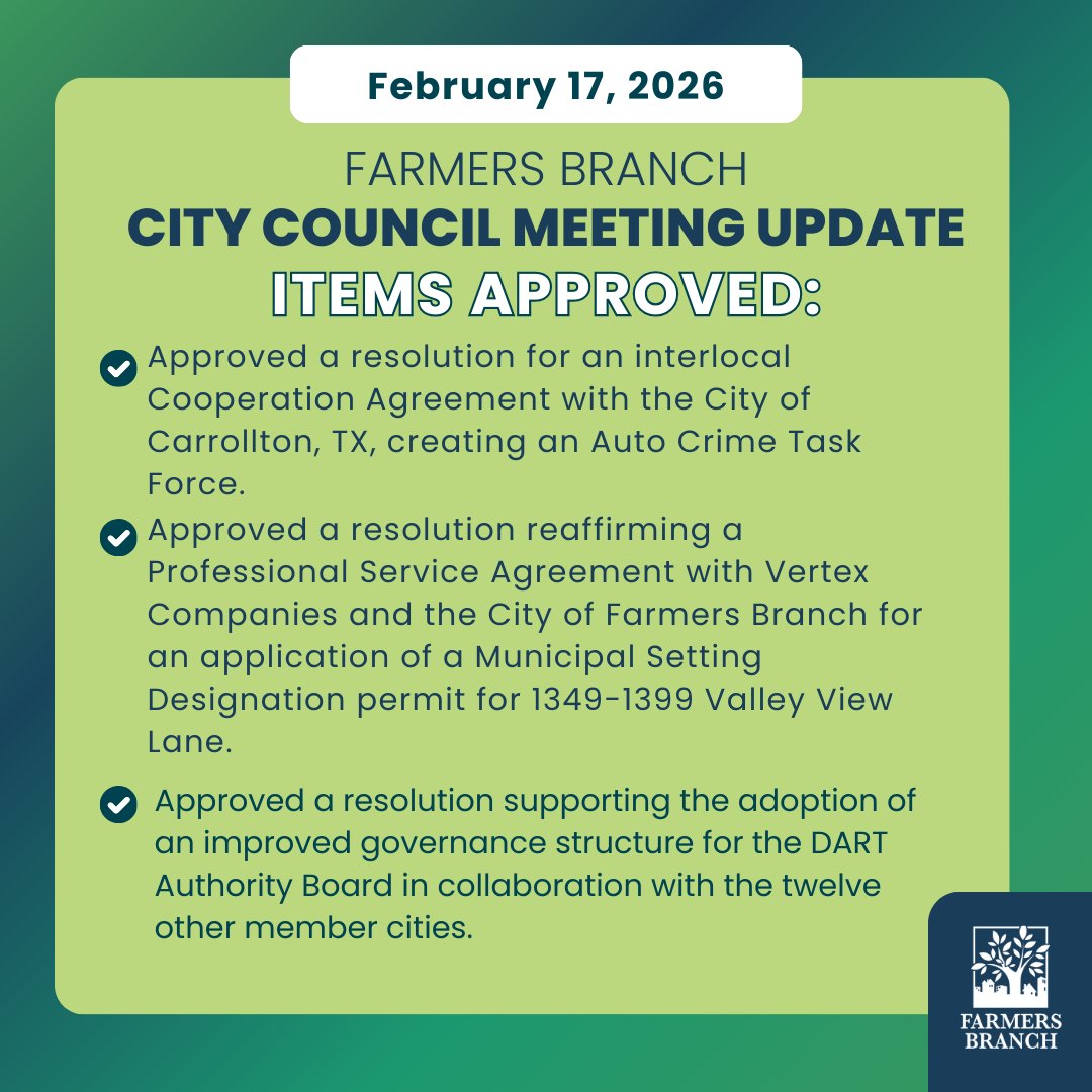 City of Farmers Branch tweet media