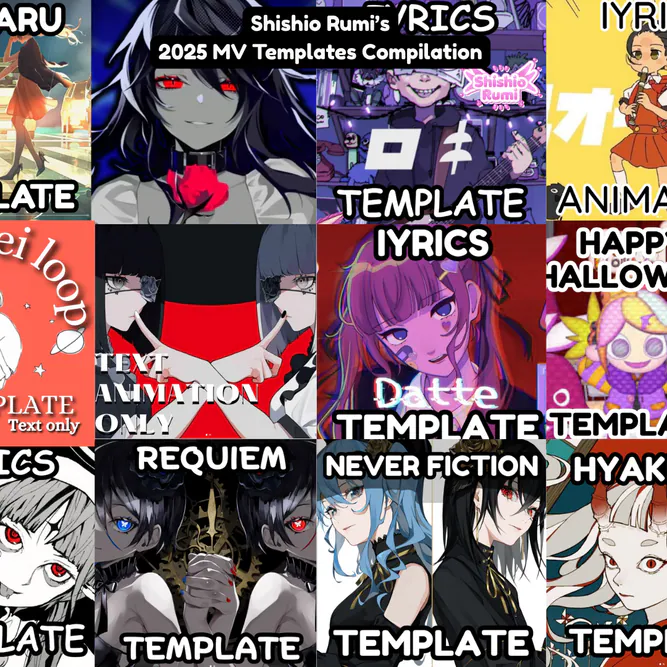 70% OFF MV Templates — Now Only $5!
Available now on my VGen Shop!

🎬 Templates Included:
Queen
Wakusei Loop
Kyoufuu Orubakku
Roki
Neoki Yashinoki
Zaseki Risetto
Identity
NeverFiction
Hyakkisai
Datte
Requiem
Kamippoi na
Happy Halloween

#Vtubers #youtaiteworks #VGenComm
