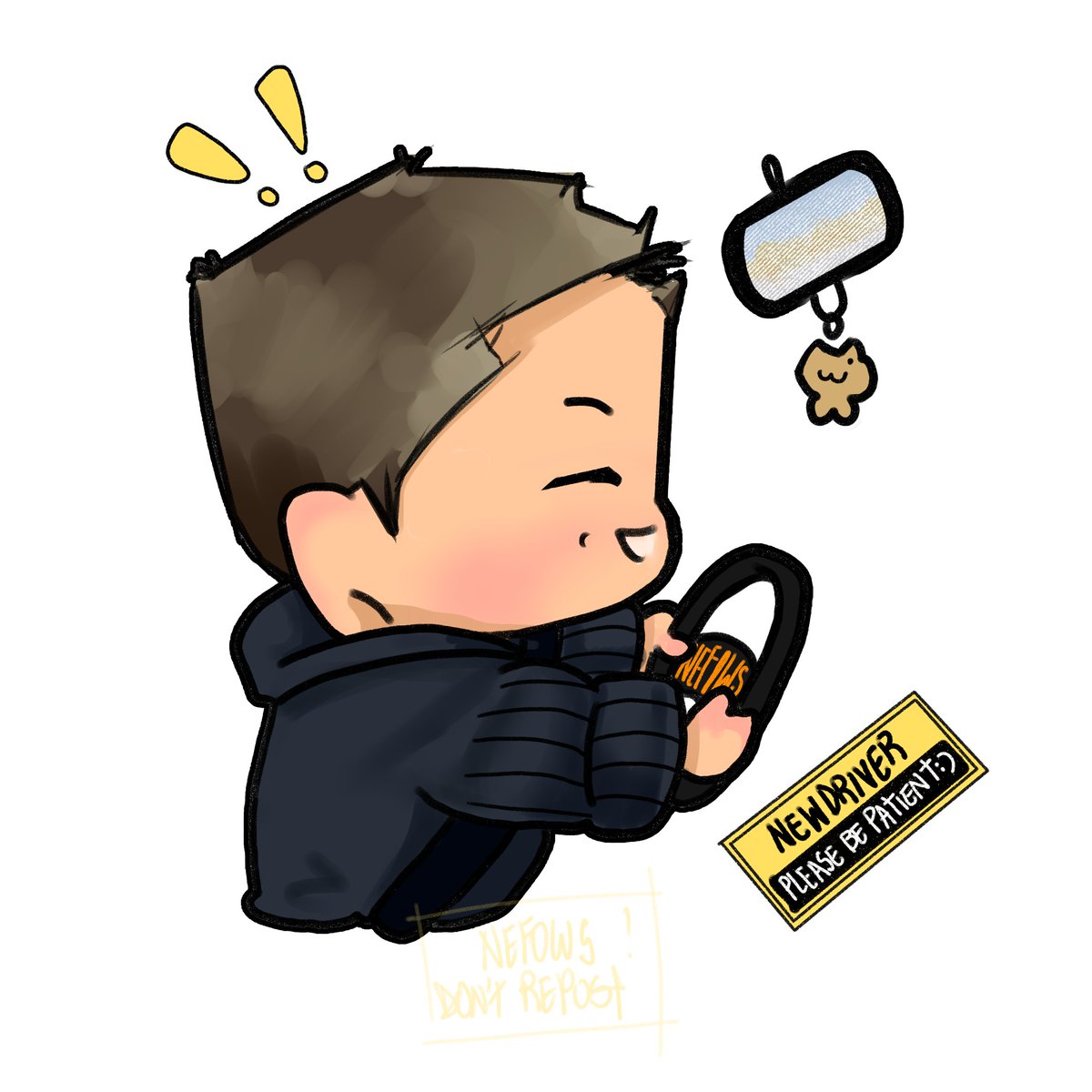 please, be patient! #rm #btsfanart 🚗