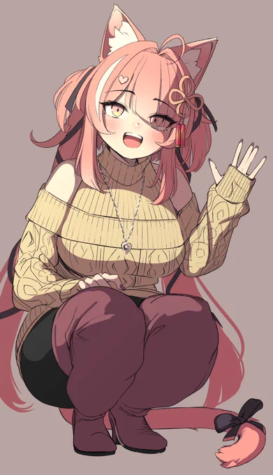 今日はずっとVRChatで絵を描いてました。これは鏡を見ながら描いた私(イチゴちゃん)