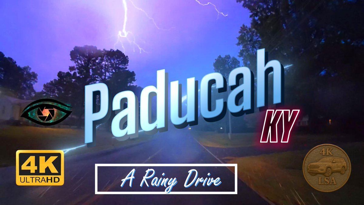 AngelMel_80's tweet photo. Weather doesn't ALWAYS cooperate but we still try to take advantage.  Coming February 23, 2026, we get to show you a trip we took in Paducah, KY.  Rain, lightning and cool scenery awaits. Stay tuned!
#youtube #dji #paducah #kentucky #rain #lightning #drive https://t.co/bs8LcV0O4k
