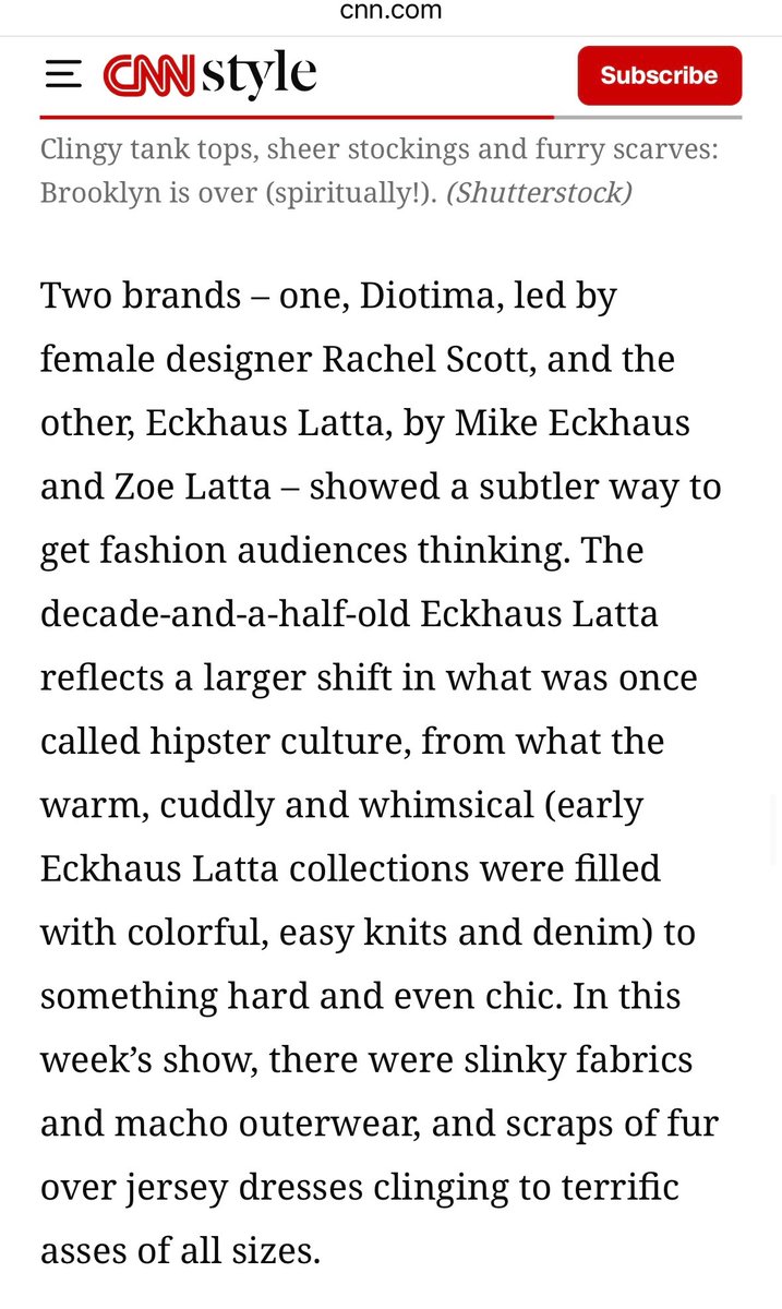 theprophetpizza's tweet image. On Eckhaus Latta and the evolution of New York alternative culture from whimsical and cuddly to jaded and glamorous  cnn.com/2026/02/18/sty…
