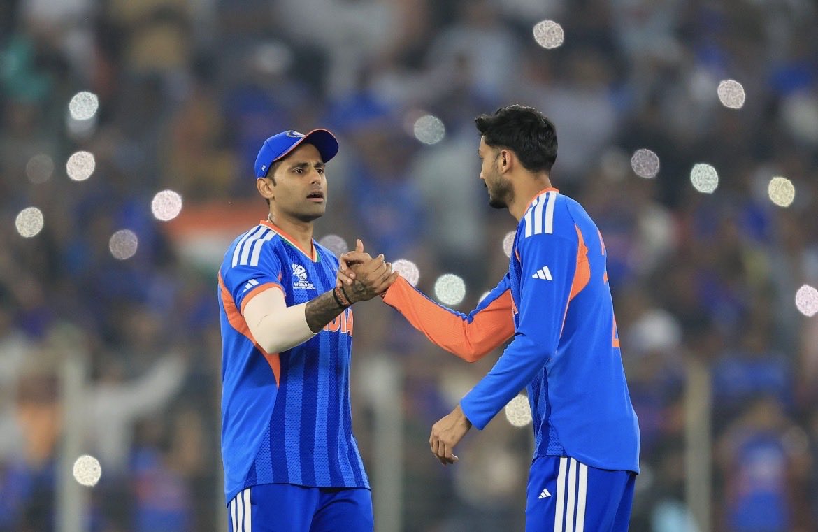 EVDecodeX's tweet photo. 💪 #TeamIndia storm through the league stage with a 4⃣th consecutive win! Confidence high, eyes set on Super 8s 🔥 #T20WorldCup2026 #MenInBlue #INDvsALL https://t.co/6KCH7ixv95