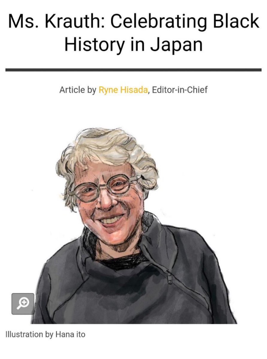 🇯🇵 Don't forget to celebrate black history in Japan this month....because this Jewish lady, Ms. Kathleen Krauth said so
