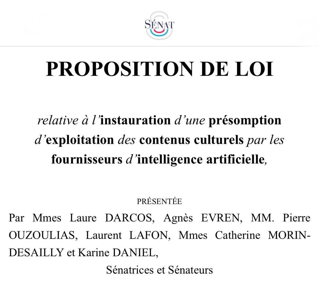 Je suis très honorée d’avoir été choisie comme rapporteur de notre Proposition de Loi relative à l’instauration d’une présomption d’exploitation des contenus culturels par les fournisseurs d’intelligence artificielle

Elle sera débattue dans l’hémicycle le 8 avril prochain 🙏