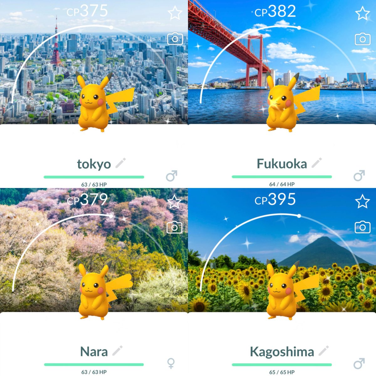 🇯🇵Shiny Background Pikachu Giveaway🇯🇵
✨Shiny Tokyo Pikachu
✨Shiny Fukuoka Pikachu
✨Shiny Nara Pikachu
✨Shiny Kagoshima Pikachu

To Enter this Giveaway:
🔥 Follow us <a href="/pokegoperks/">Poke Go Perks</a>
❤️ Like this post
📲 Comment the Background you’d choose!

🗓️ Two Winners Will Be Chosen On Sunday