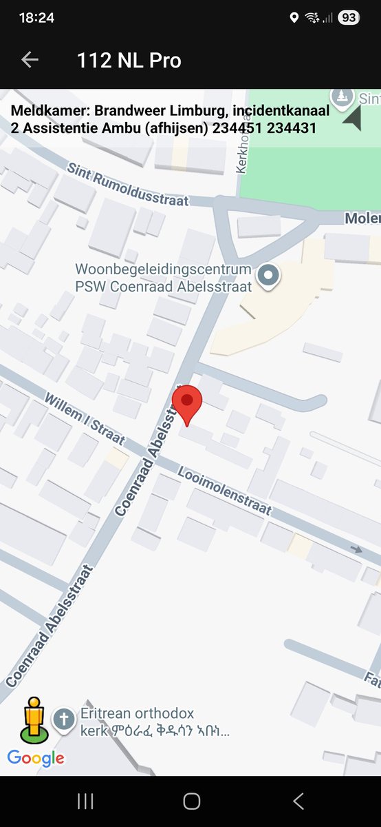 Assistentie Ambulance bij afhijsen