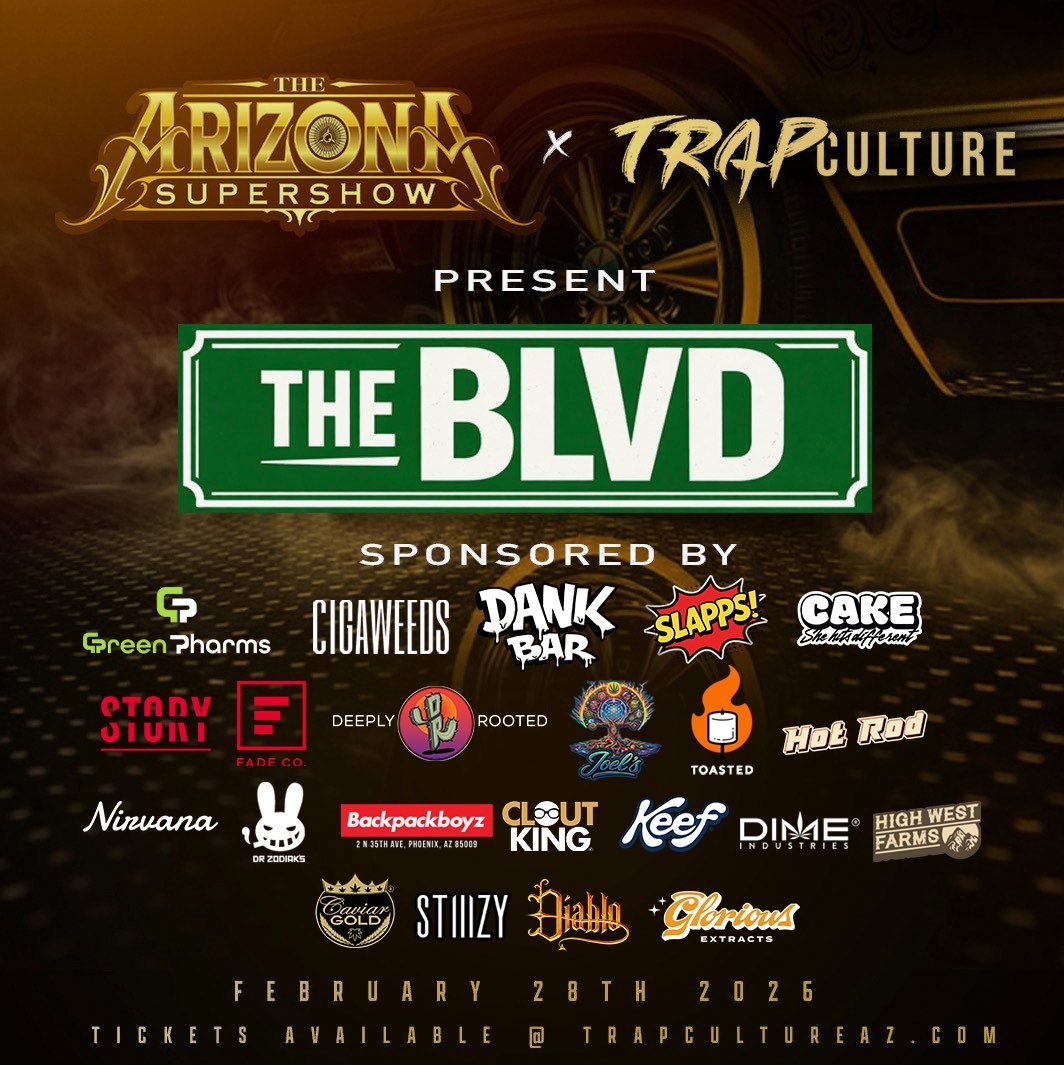 Your vendor lineup is here!!😎
NEXT SATURDAY is going to be jam PACKED with entertainment, culture, and all the vibes you need for a great day! If you want to come party with Trap Culture at the Arizona Supershow, grab your tickets TODAY! Link in bio!🎟️
