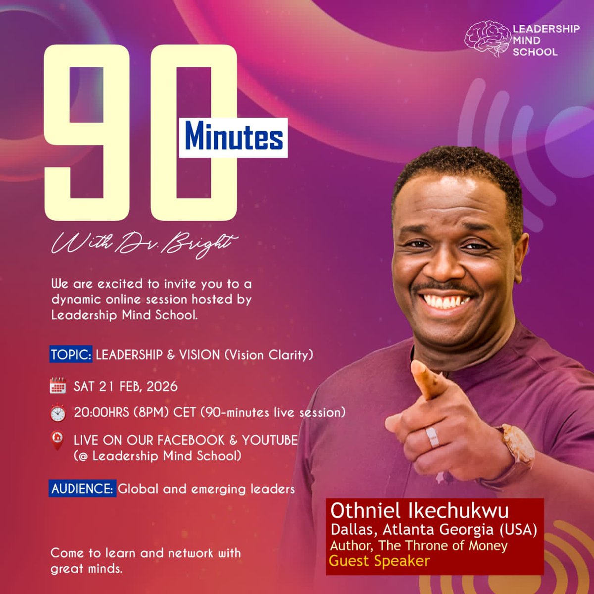 Lmind_school01's tweet photo. You can't afford to miss this session
#LeadershipMindSchool #leadership #leadershipdevelopment #LiveTeaching https://t.co/58ptWkA7Ym