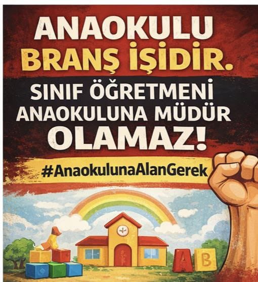Alanımız ve branşımız için buradayız. Hak ettiğimiz değeri istiyoruz. …#AnaokulunaAlanGerek <a href="/tcmeb/">Millî Eğitim Bakanlığı</a> <a href="/Yusuf__Tekin/">Yusuf Tekin</a> <a href="/UledefECED/">EÇED&ULEDEF</a> <a href="/AnaokuluGundem/">Anaokulu Gundem</a>
