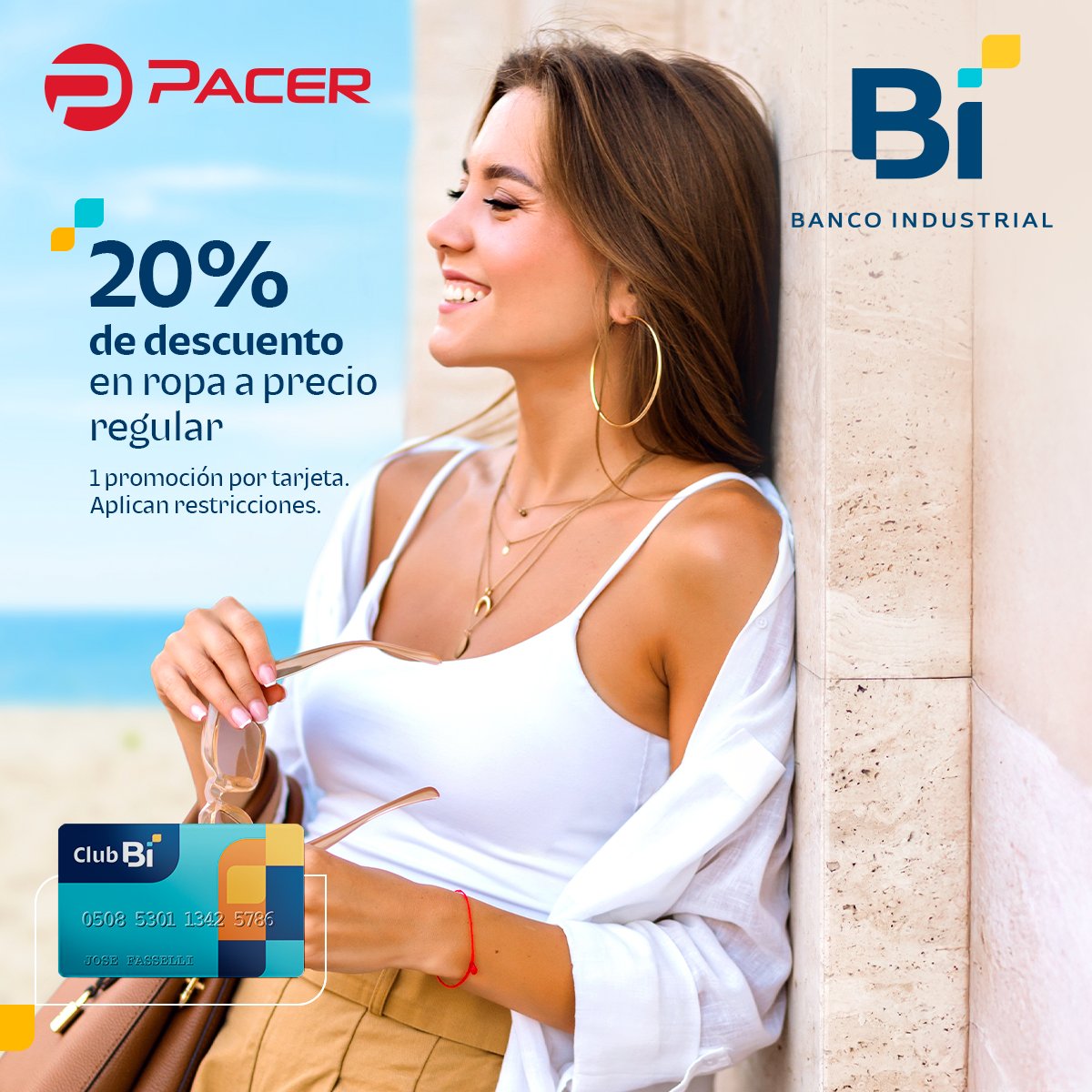 Club_Bi's tweet image. ¡Luce increíble con #PACERGT! 🛍️ 

Con #ClubBi aprovecha 20% de descuento en ropa a precio regular.

¡Solicita tu #ClubBi aquí! 👉🏻 bi.gt/4iwWb1O