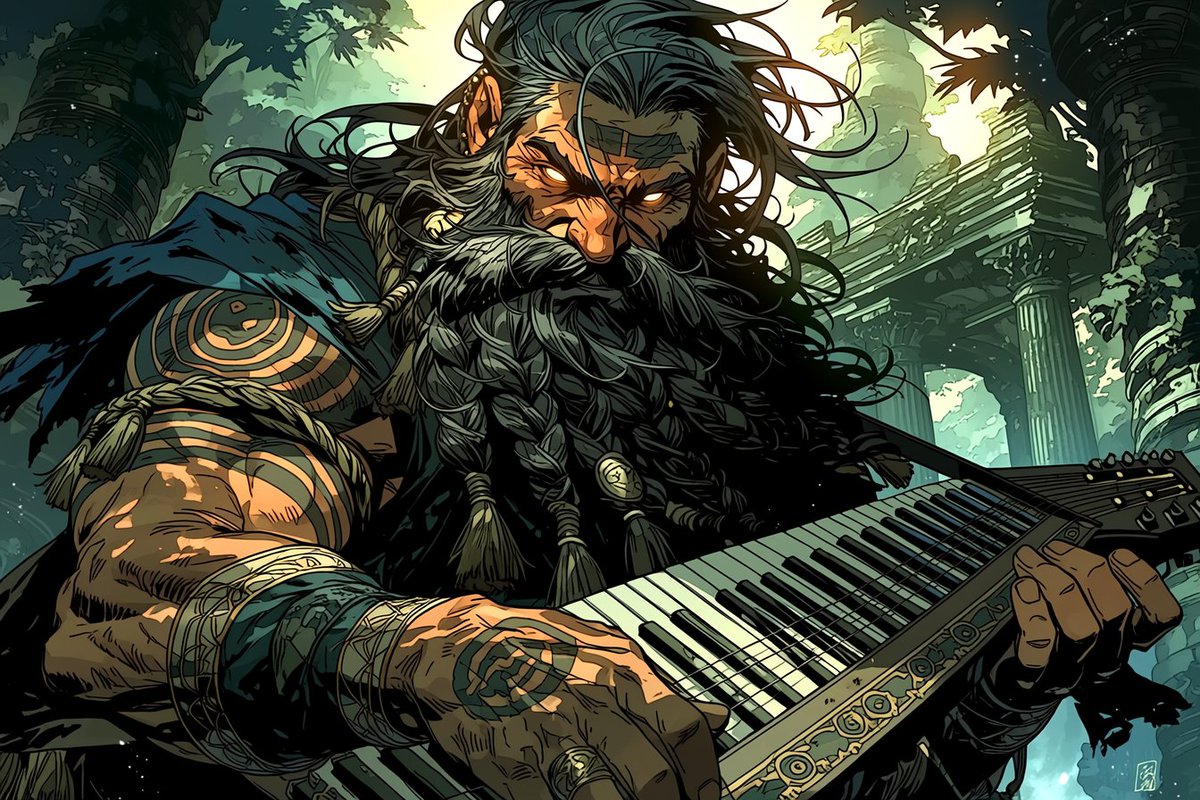 gurniaiart's tweet image. Dwarf bard     
#AIArt #AIイラスト #bard  #midjourney #AIgirl #aiGallery