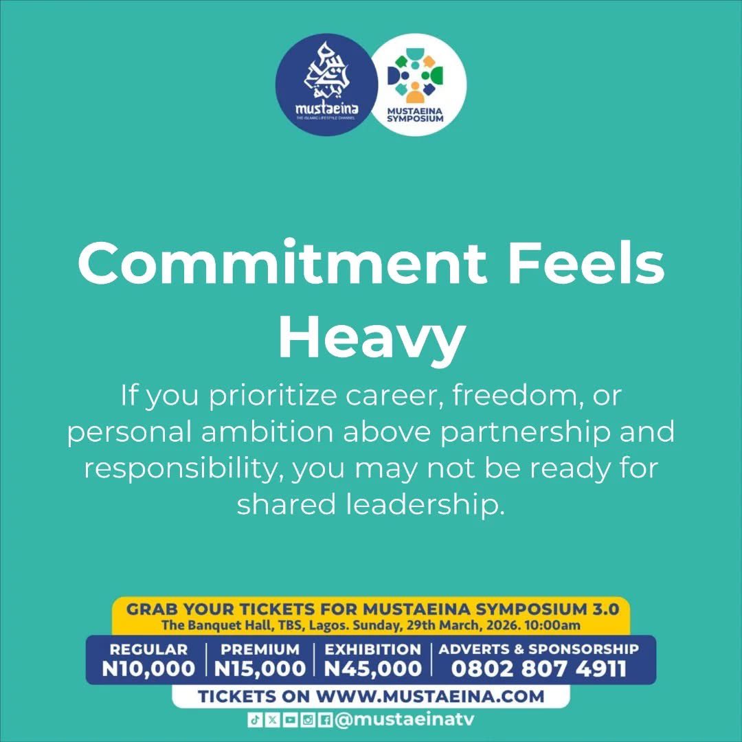 2/2. grow louder.

Heal, unlearn, and replace harmful habits with patience, discipline, and taqwa. A healthy marriage starts with two intentional individuals.

Get your tickets for Mustaeina Symposium 3.0 using the link in bio OR mustaeina.com 

#mustaeinasymposium2026