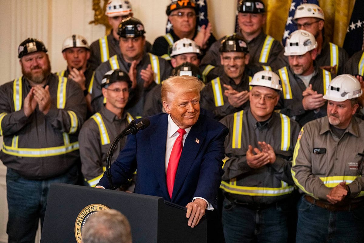 <a href="/_GlobeObserver/">Globe Observer</a> Donald Trump with miners