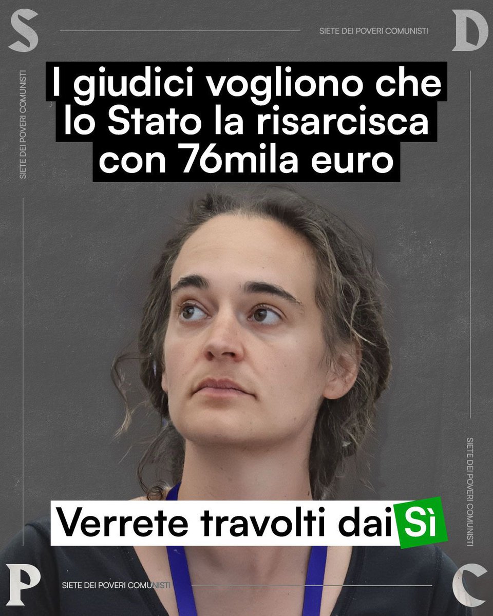 povcomunisti_'s tweet photo. Ha speronato una motovedetta della Guardia di Finanza e ha violato i confini italiani. E oggi ci sono giudici che stabiliscono che debba essere indennizzata lei, mentre a essere risarciti dovrebbero essere gli italiani perbene, gli stessi che voteranno sì il 22 e 23 marzo. https://t.co/fhAT34Fhz8