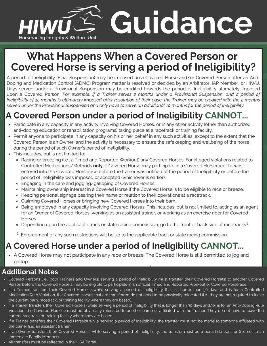 Horseracing Integrity & Welfare Unit tweet media