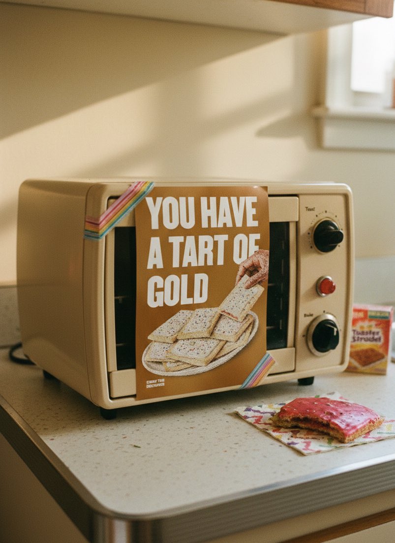 Lorita_theswav's tweet image. Day 90 of 100.

YOU HAVE A TART “HEART” OF GOLD.

Yes, you! Thank you for sticking with me for 90 days🥹
I’m honored!

Chose a Pop-Tart for today 'cause the guy made some waves in the 90s😂 and it’s D90💚

#swavthedesigner #100daysdesignchallenge #creativedesigner #creativegrowth