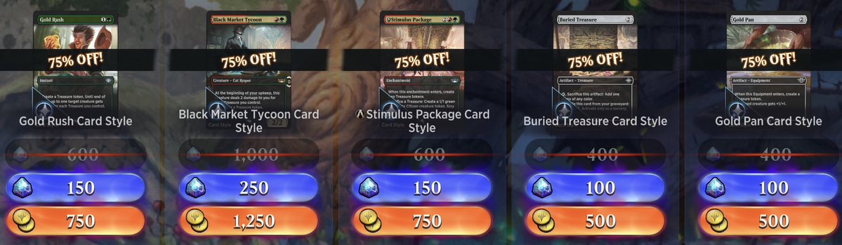 FREE GOLD! Here are the #MTGArena Daily Deals for today! #MTG #MTGA #ARENAGOLD #MTGSTONKS #STONKS ⁦<a href="/MTG_Arena/">MTG Arena</a>⁩