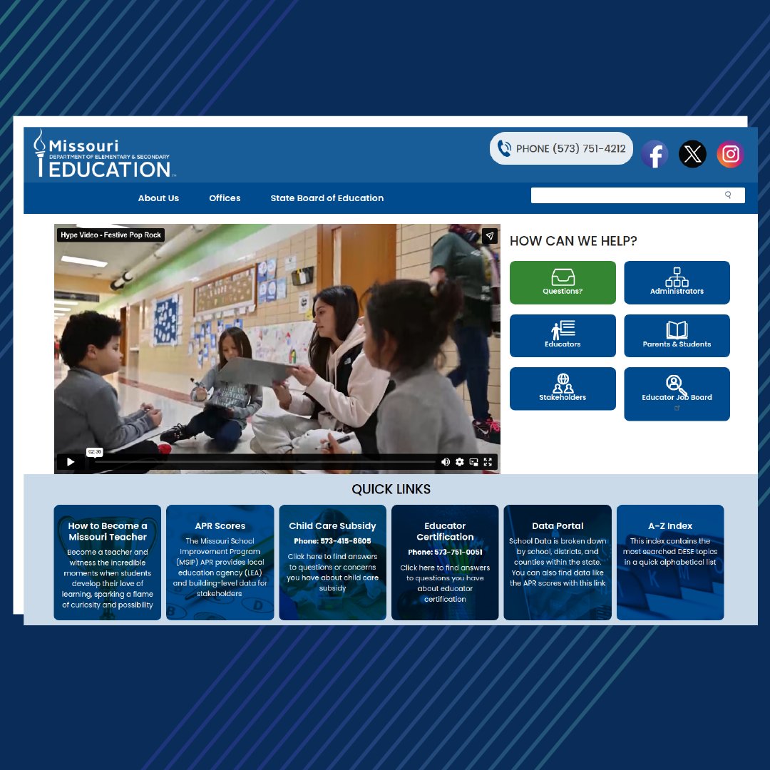 Missouri DESE tweet media