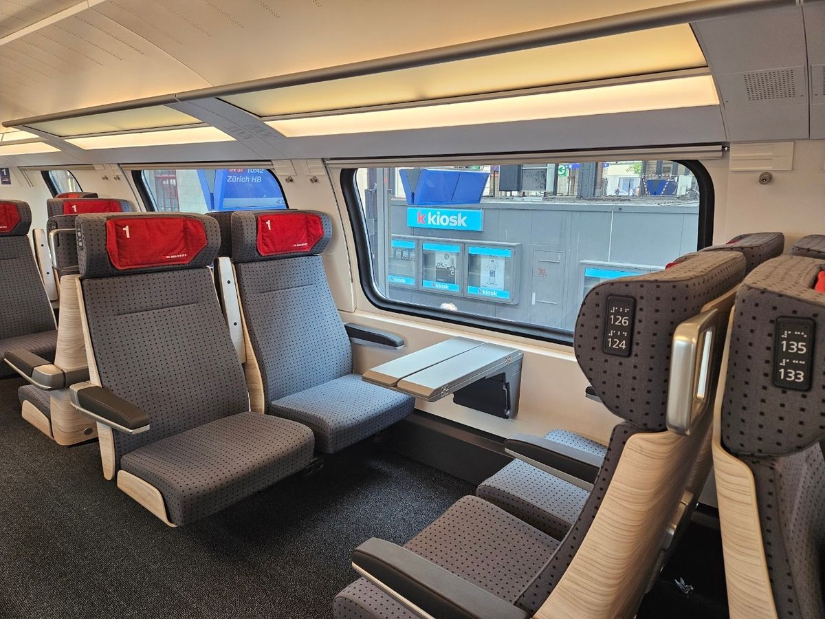 NEW VIDEO! A ride aboard the NEWEST train in Switzerland, as I take the ...