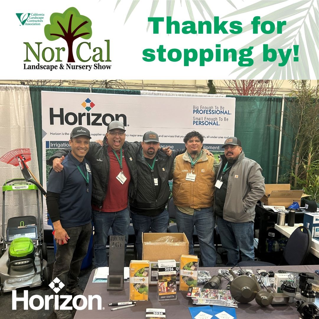 Thank you to everyone who stopped by our booth at the NorCal Landscape &amp; Nursery Show! Horizon is your #1 source for irrigation &amp; landscape supplies - check out our online catalog here:  bit.ly/4bVjHVp #LandscapeSupplies #IrrigationSupplies