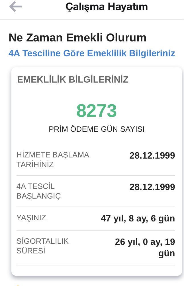 Kademe Lütuf değil haktır⚖️
5975 günle yaşıtlarım emekli olurken 
8️⃣2️⃣7️⃣3️⃣gün 
2️⃣6️⃣Yıl + 1️⃣2️⃣yıl daha çalışacak olmam 
Adaletsizliktir⚖️

<a href="/RTErdogan/">Recep Tayyip Erdoğan</a>
<a href="/_cevdetyilmaz/">Cevdet Yılmaz</a> 
<a href="/isikhanvedat/">Prof. Dr. Vedat Işıkhan</a>
@ErbakanFatih
<a href="/eczozgurozel/">Özgür Özel</a>
<a href="/MDervisogluTR/">Müsavat Dervişoğlu</a>
<a href="/umitozdag/">Ümit Özdağ</a> 
<a href="/burhanduran/">Burhanettin Duran</a> 

#VakitKademeVakti