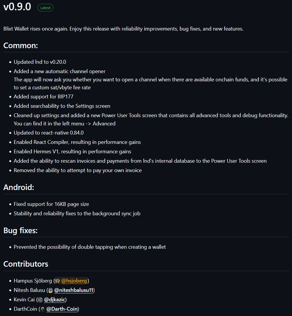 Blixt Wallet tweet media